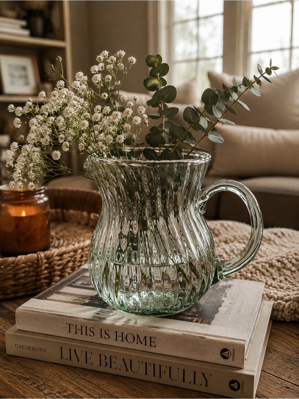 Vintage Tiara Indiana Glass pitcher